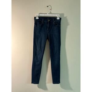 J Beand Blue Denim Skinny Jeans Womens Size 24 Mid Rise Dark Pants Trousers